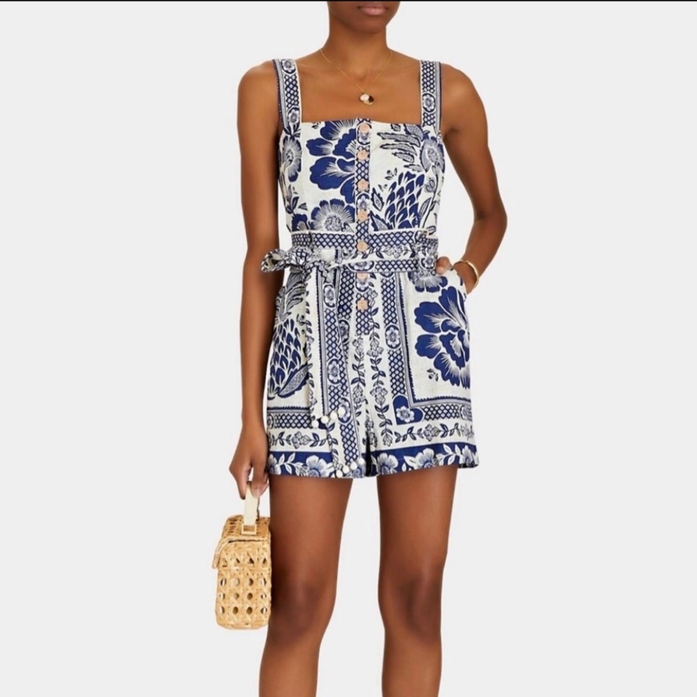 ♥️New♥️ Rachel Zoe Print Shorts Romper size 12